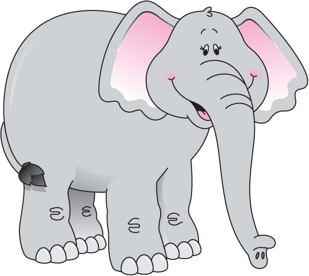 Elephant Clipart, vector clip