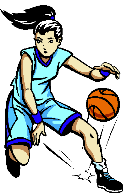 basketball player clipart bla