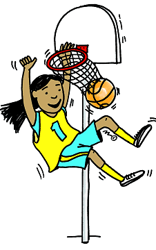 Girl Basketball Player Clipar