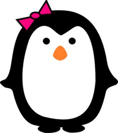 girl penguin clipart