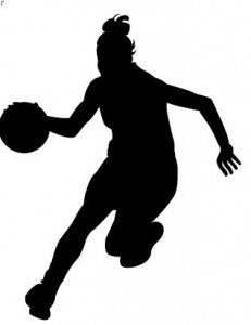 girl basketball player - Girls Basketball Clipart