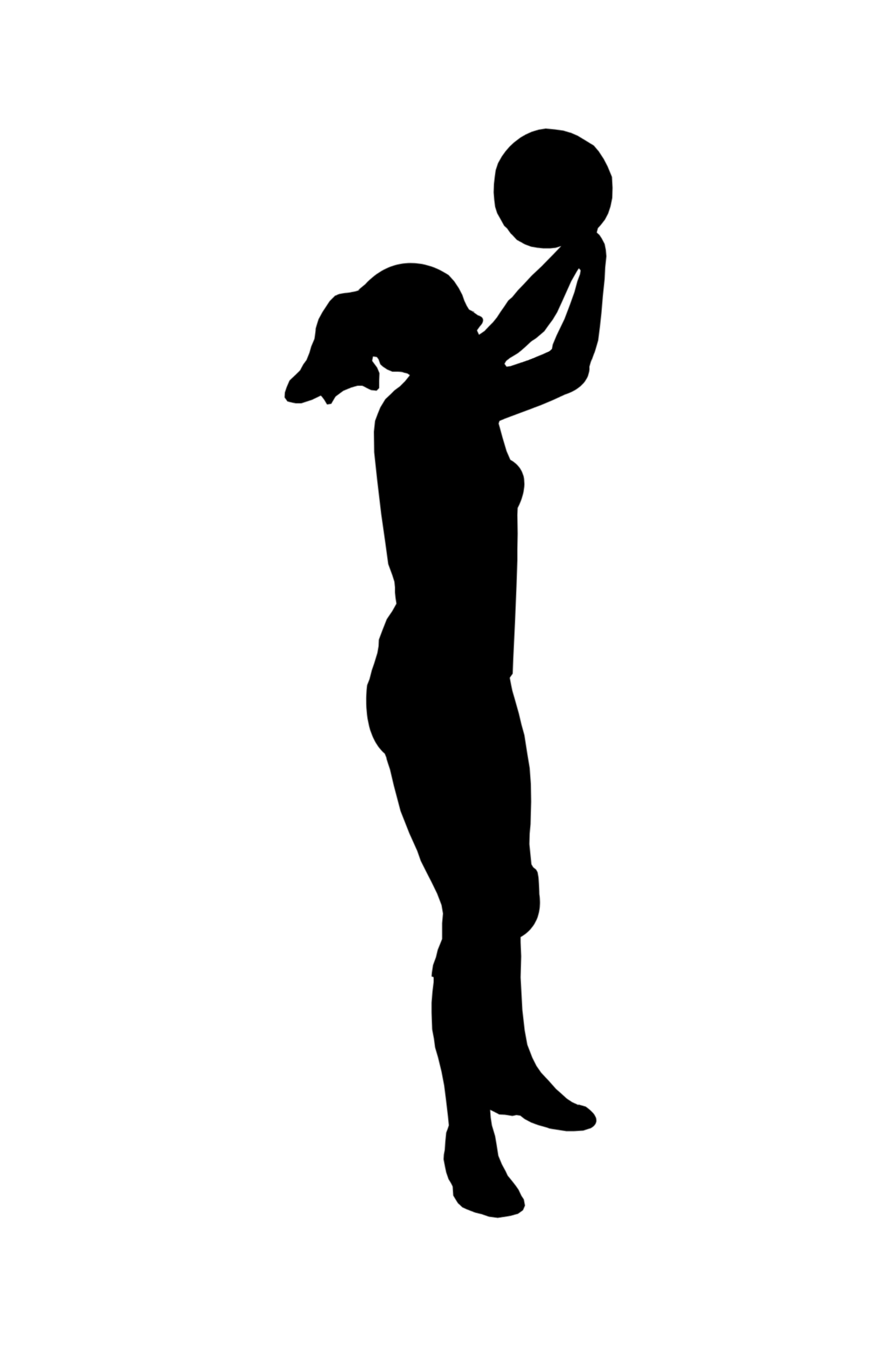 Girl Basketball Player Outline Clipart Free Clip Art Images