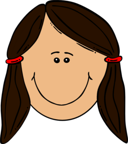 Girl Brown Hair Clip Art At Clker Com Vector Clip Art Online