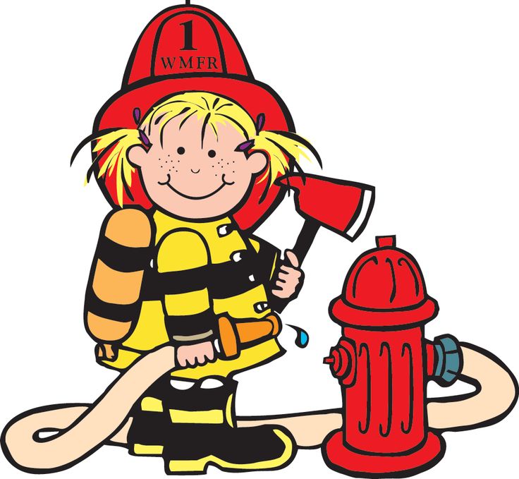 Girl Firefighter Cartoon | Cl - Firefighter Clipart Free