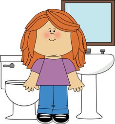 Girl Girl Bathroom Monitor - Clipart Bathroom