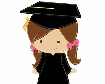 girl graduation clipart
