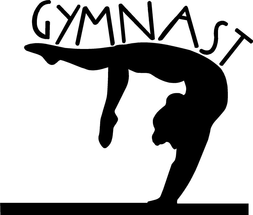 Girl gymnastics clipart .