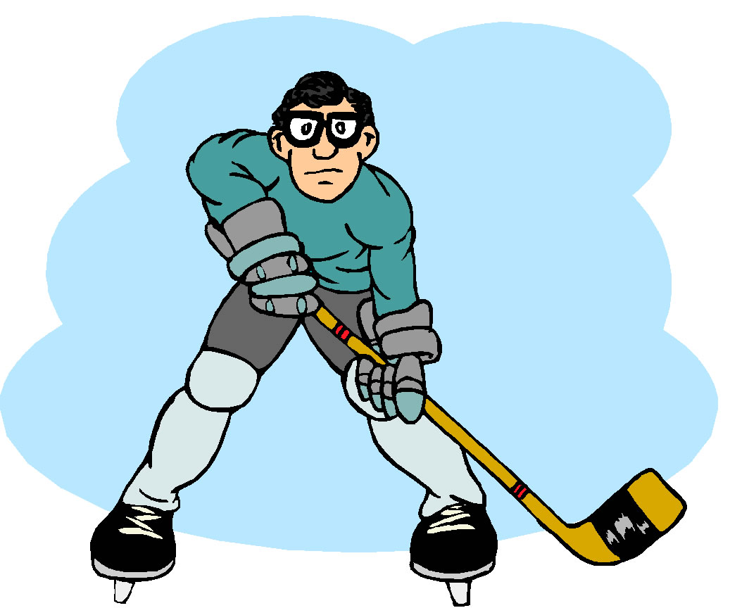 Ice Hockey Clip Art 2 Players