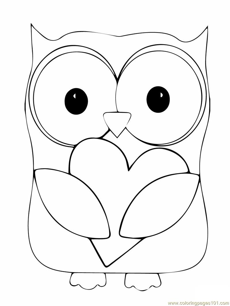 Owl Clipart Image Black And W