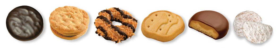 Girl Scout Cookies Types 2013 - Girl Scout Cookie Clipart