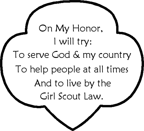 Girl Scout Trefoil Clipart; G