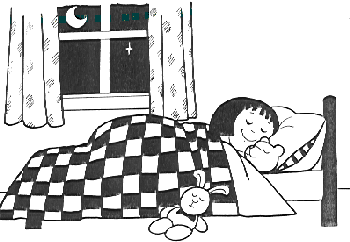 Girl sleeping clipart; Go . - Going To Bed Clipart