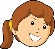 Girl Smiling Face Size: 82 Kb - Clipart Face