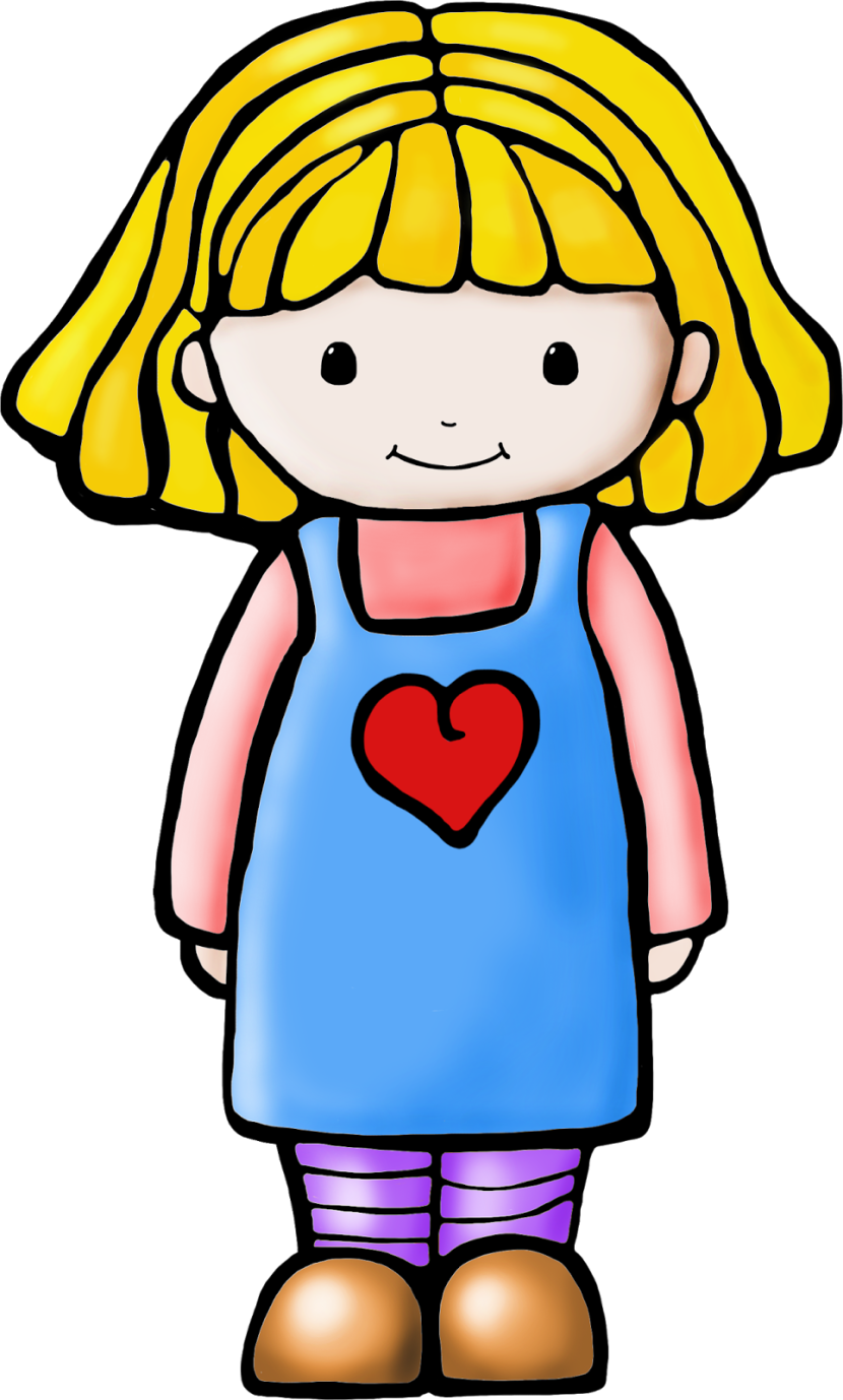 Girl Student Clipart - A Girl Clipart