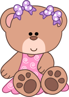 Girl Teddy Bear Clipart #1