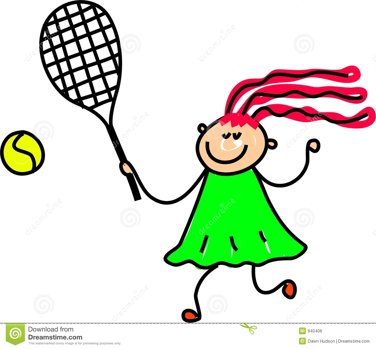 Girl Tennis Clipart Tennis Kid .