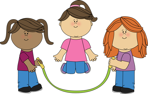 Girls Jumping Rope - Jump Rope Clipart