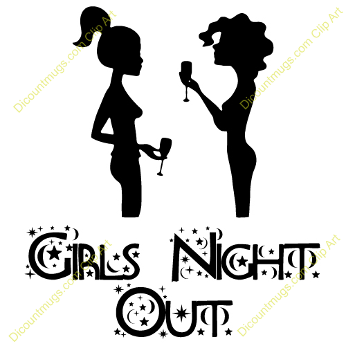 Girls Night Clipart #1