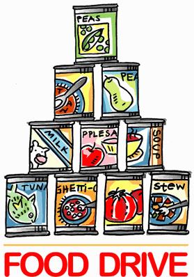 canned food drive posters