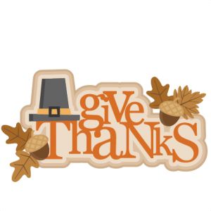Give Thanks SVG. Window Thank - Cute Thanksgiving Clipart