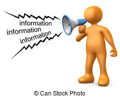 ... Giving Information - 3d p - Information Clip Art