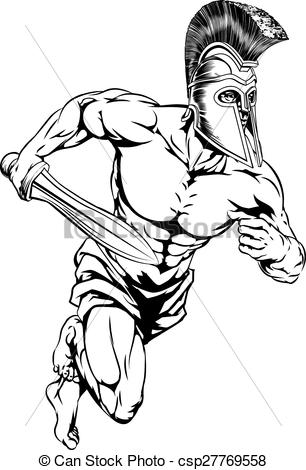 Gladiator character - csp27769558