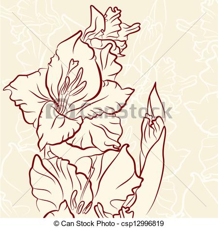 Gladiolus Illustrations and Clipart. 310 Gladiolus royalty free  illustrations, and drawings available to search from thousands of stock  vector EPS clip art ClipartLook.com 