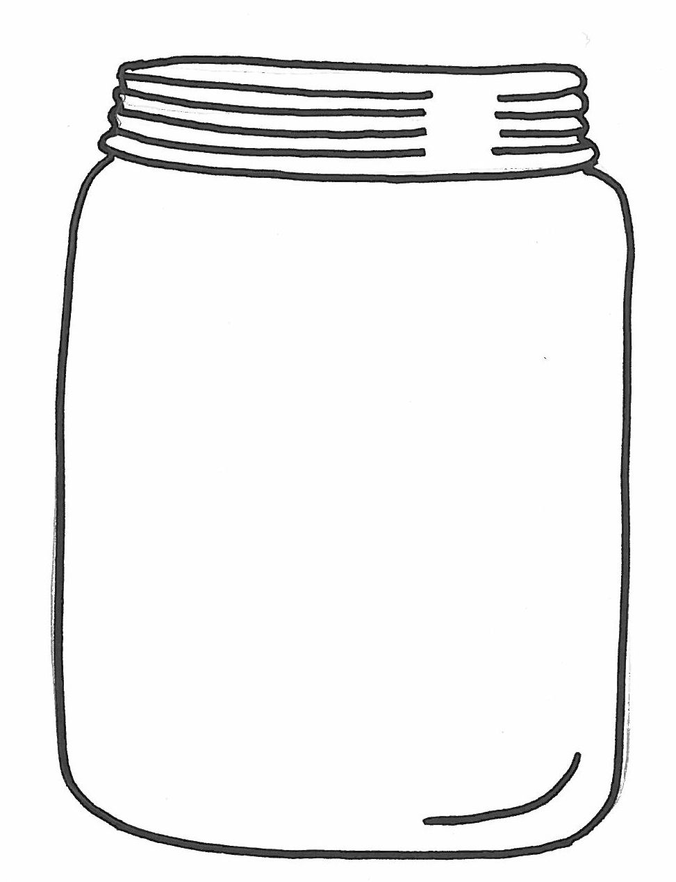 Black And White Jar Clipart
