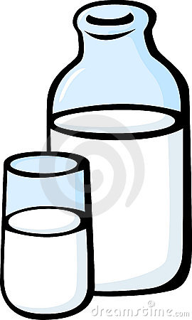Glass Milk Bottle Clipart Mil - Milk Bottle Clipart