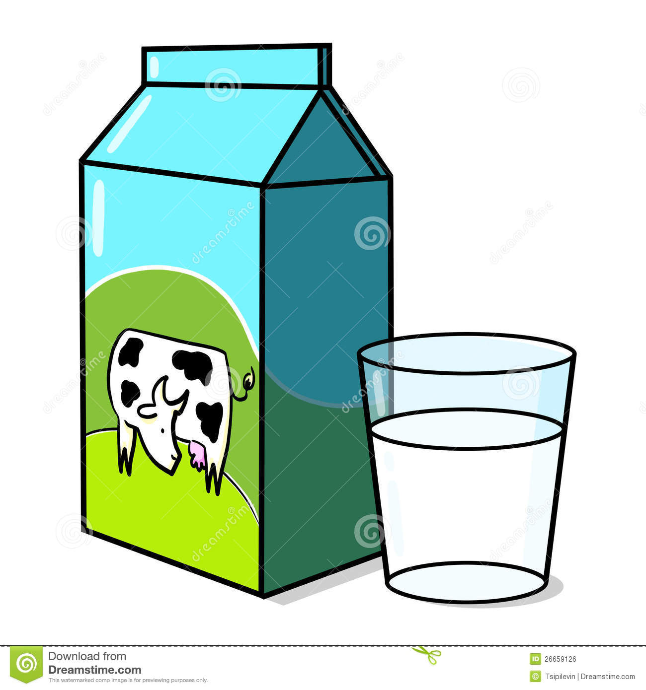 Glass of Milk Clip Art