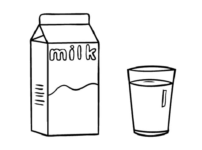 Glass Of Milk Coloring Page Images Pictures - Becuo