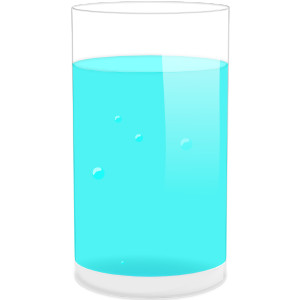 Clipart of a glass of water -