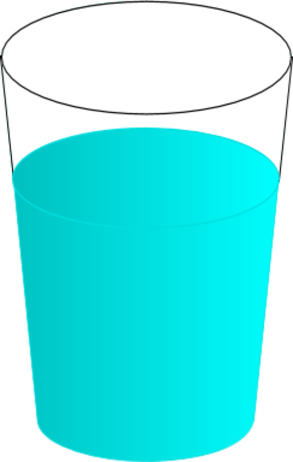 Glass of water tumbler cup cl - Glass Of Water Clip Art