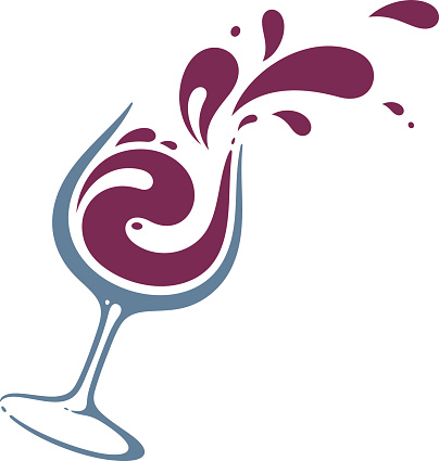 Wine Glass Silhouette Clipart