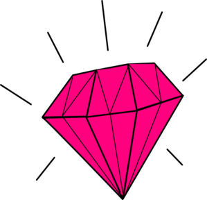 Glitter pink diamonds clipart
