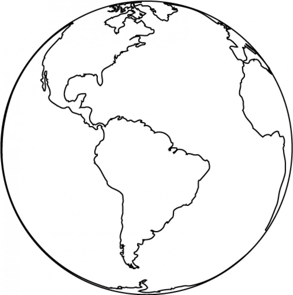 globe clipart black and white - Earth Clipart Black And White