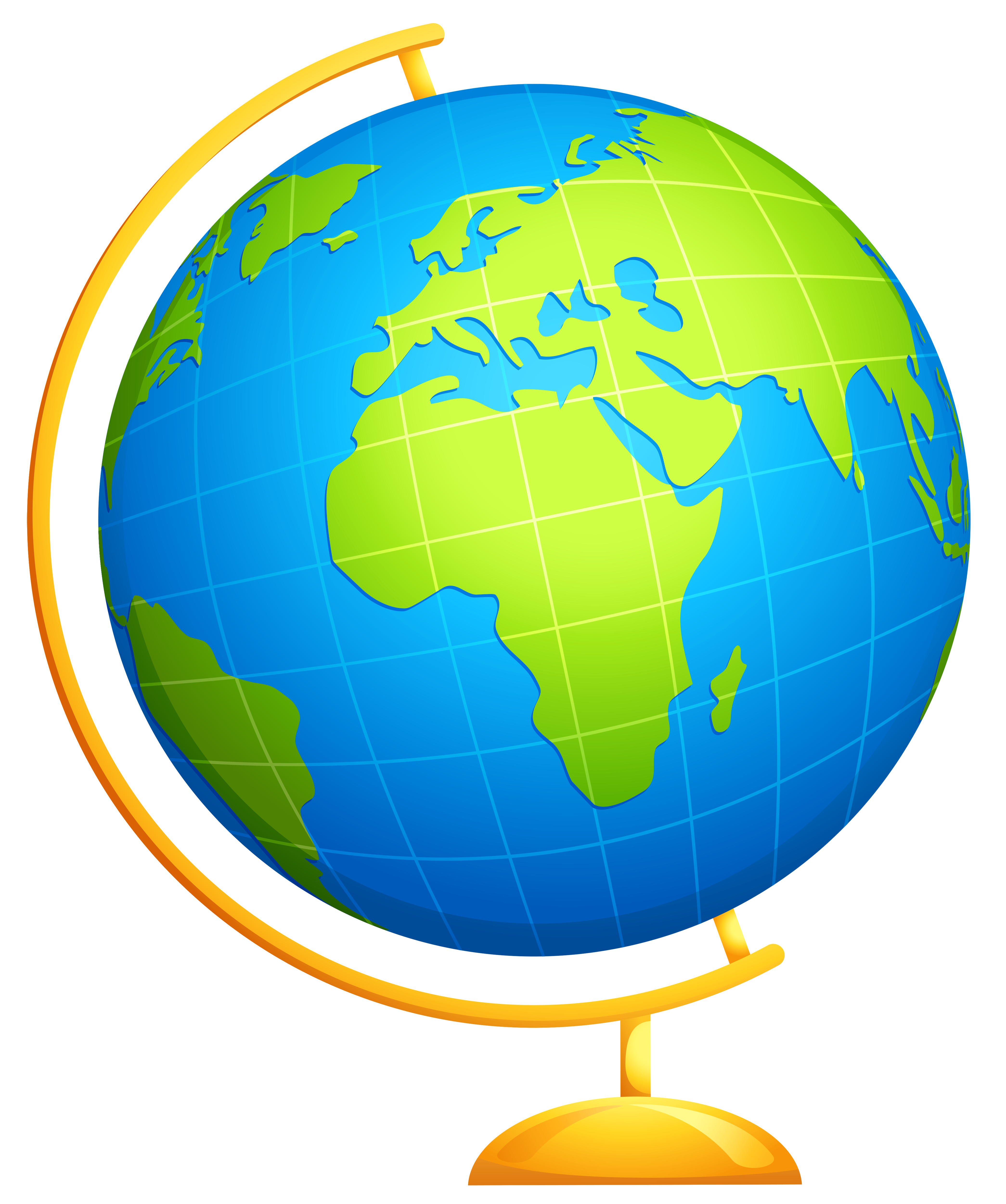 Globe earth clipart black and