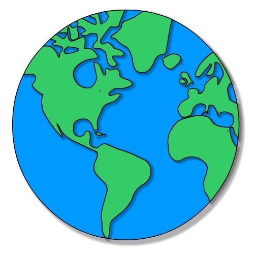 Globe earth on planet earth clip art and earth day clipartwiz