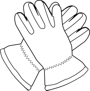 Gloves Outline Clip Art At Clker Com Vector Clip Art Online Royalty