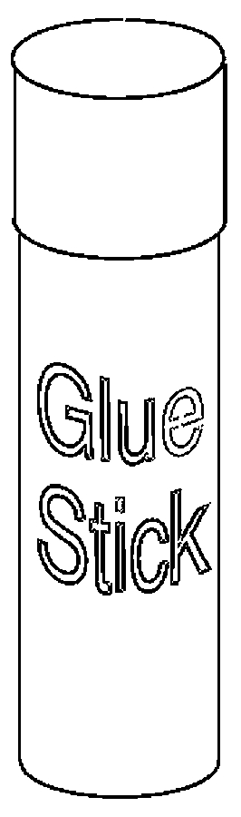 glue clipart black and white
