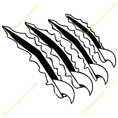 Go Back Gallery For Tiger Scr - Claw Marks Clipart