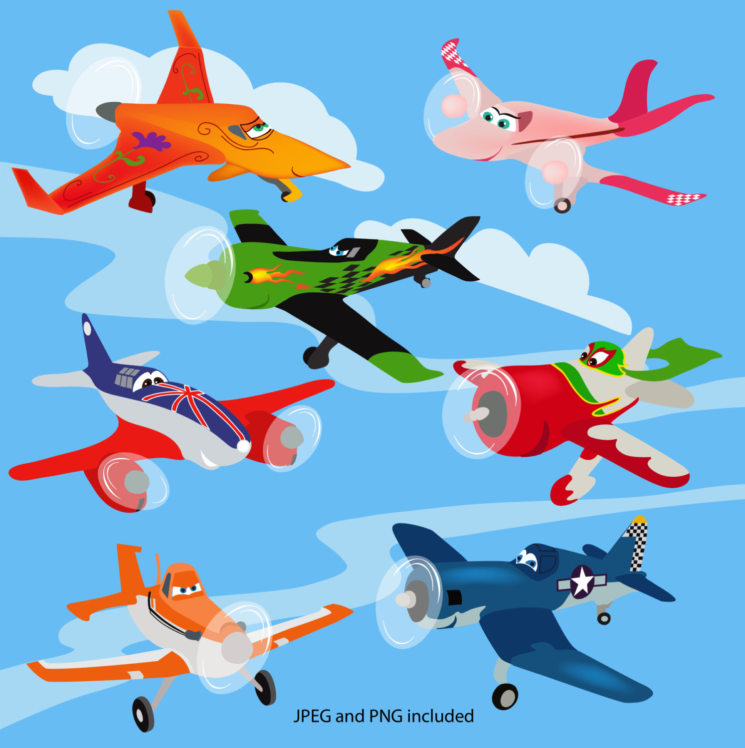 Go Back Images For Disney Planes Characters Clipart