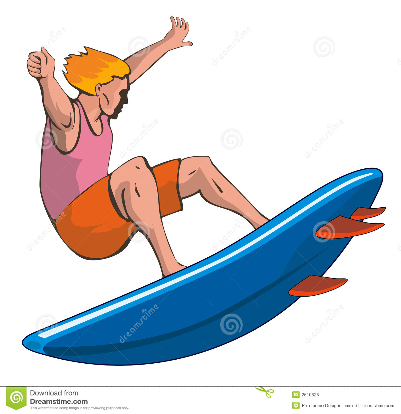Go Back Pix For Surfing Clip  - Surfer Clipart