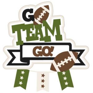 Go Team Football Title Clipar - Go Team Clipart
