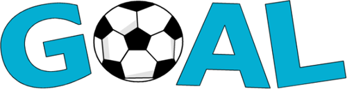 Goal Word with Soccer Ball - Soccer Goal Clip Art