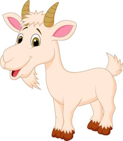 Goat cartoon character Illust - Goat Clipart