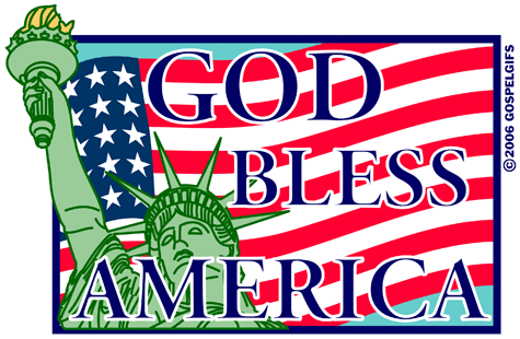 God Bless America Free Patriotic Clip Art Cliparts Co