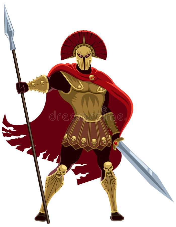 Download Ares on White stock vector. Illustration of clipart, gold -  38918792