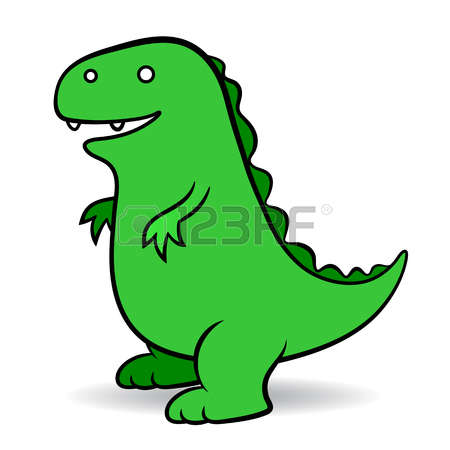 Green cartoon Godzilla, a fictional giant monster portrayed as an  amphibious reptile resembling a dinosaur