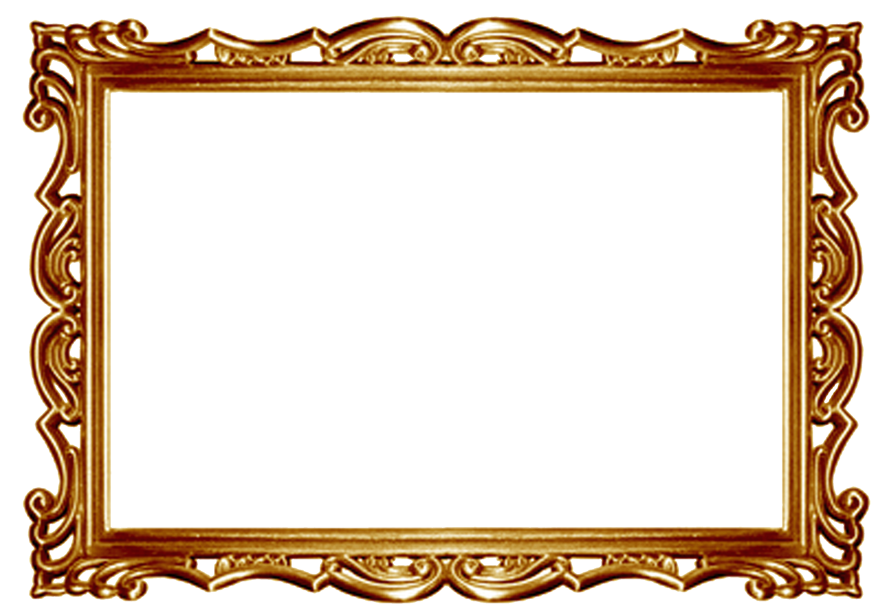 gold frame border free clipar